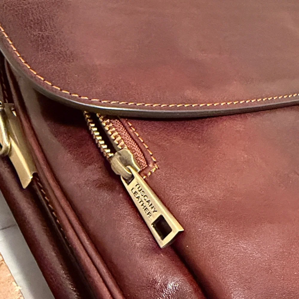 Tuscany Leather Deep Brown Briefcase